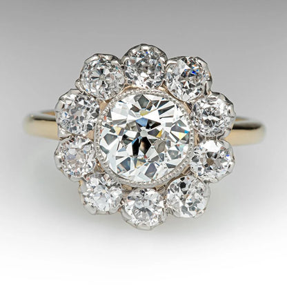Sotiya Halo Round Cut Engagement Ring Sterling Silver